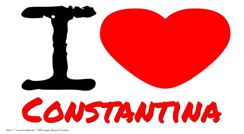 Cartoline d'amore - Cuore | I Love Constantina