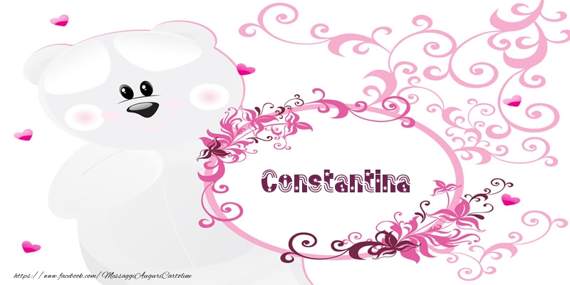 Cartoline d'amore - Fiori & Orsi | Constantina Ti amo!