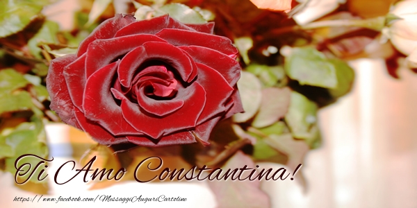 Cartoline d'amore - Rose | Ti amo Constantina!