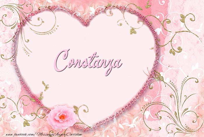 Cartoline d'amore - Cuore & Fiori | Constanza