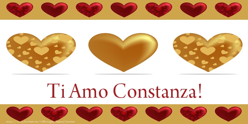  Cartoline d'amore - Cuore | Ti Amo Constanza!
