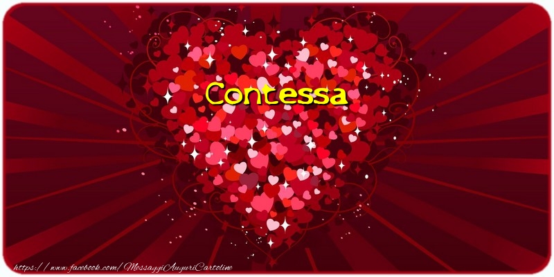Cartoline d'amore - Cuore | Contessa