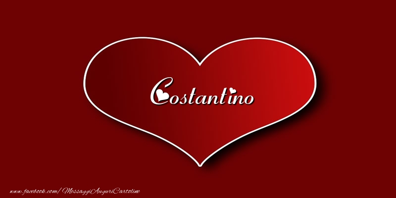 Cartoline d'amore - Cuore | Amore Costantino