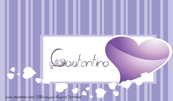 Cartoline d'amore - Cuore | Love Costantino