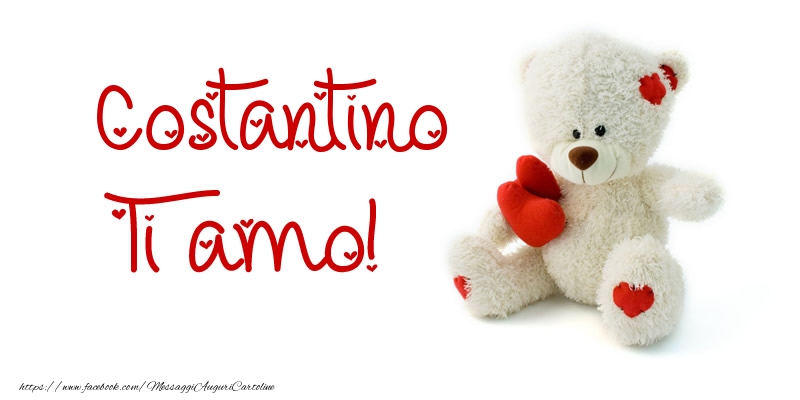 Cartoline d'amore - Costantino Ti amo!