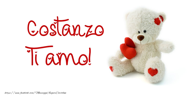 Cartoline d'amore - Animali & Animazione & Cuore & Orsi | Costanzo Ti amo!