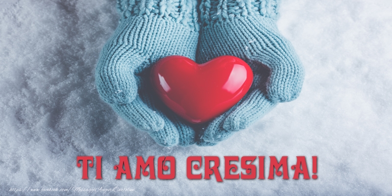Cartoline d'amore - Cuore & Neve | TI AMO Cresima!