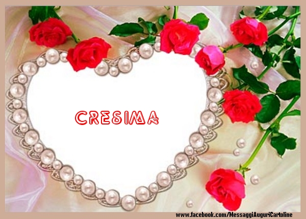 Cartoline d'amore - Cuore & Fiori & Rose | Ti amo Cresima!