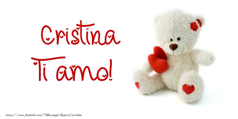 Cartoline d'amore - Cristina Ti amo!