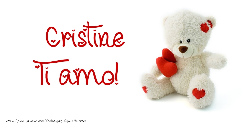 Cartoline d'amore - Animali & Animazione & Cuore & Orsi | Cristine Ti amo!