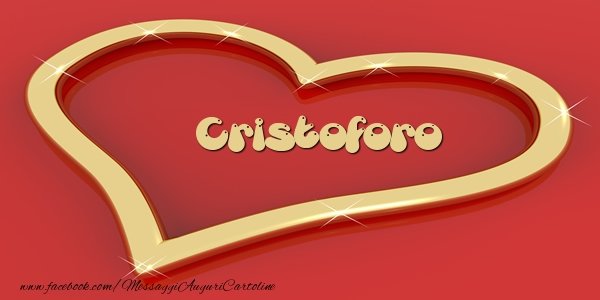 Cartoline d'amore - Cuore | Love Cristoforo