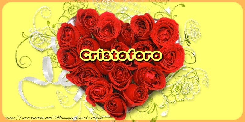 Cartoline d'amore - Cuore & Fiori & Rose | Cristoforo