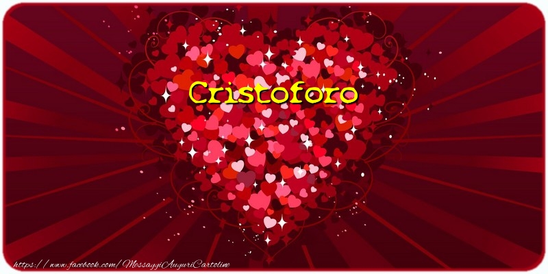 Cartoline d'amore - Cuore | Cristoforo