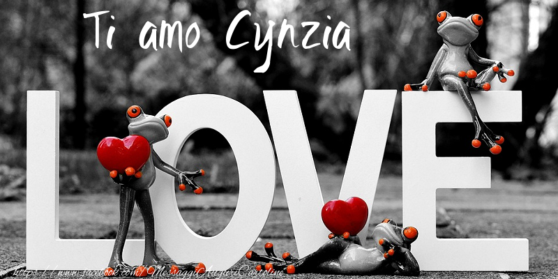 Cartoline d'amore - Animali & Animazione & Cuore | Ti Amo Cynzia
