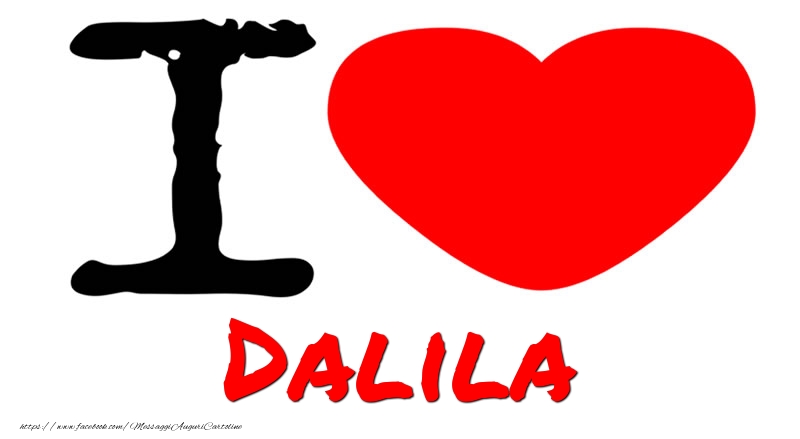 Cartoline d'amore - Cuore | I Love Dalila