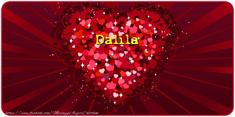 Cartoline d'amore - Cuore | Dalila