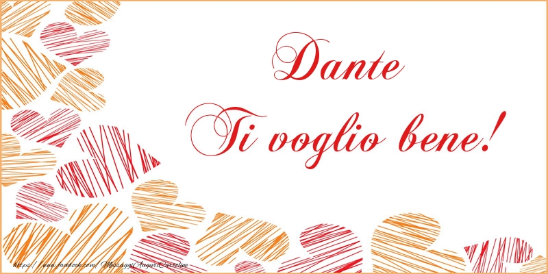 Cartoline d'amore - Dante Ti voglio bene!