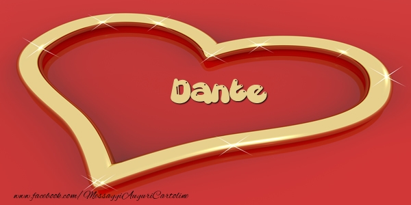Cartoline d'amore - Cuore | Love Dante