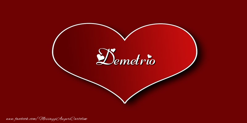 Cartoline d'amore - Cuore | Amore Demetrio
