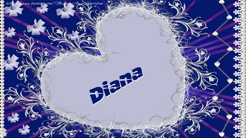 Cartoline d'amore - Cuore & Fiori | Diana
