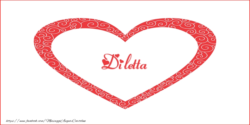  Cartoline d'amore -  Diletta | Nome nel Cuore