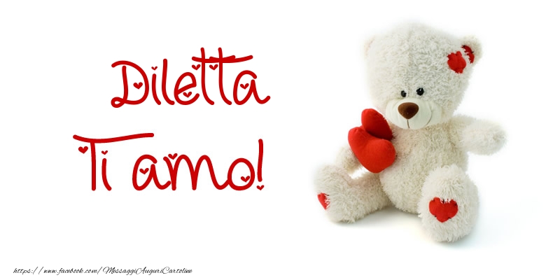 Cartoline d'amore - Animali & Animazione & Cuore & Orsi | Diletta Ti amo!