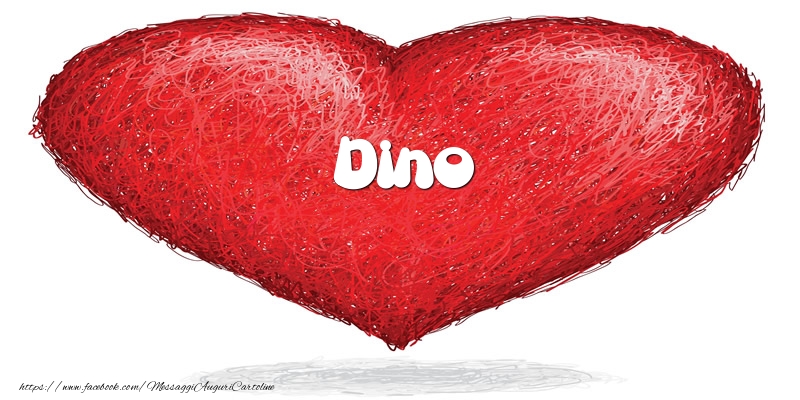 Cartoline d'amore -  Dino nel cuore
