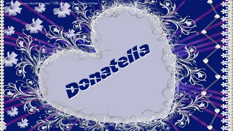 Cartoline d'amore - Cuore & Fiori | Donatella