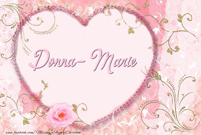 Cartoline d'amore - Cuore & Fiori | Donna-Marie