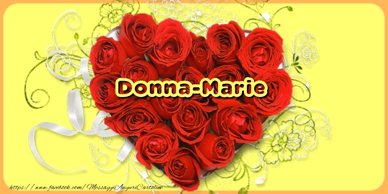 Cartoline d'amore - Cuore & Fiori & Rose | Donna-Marie