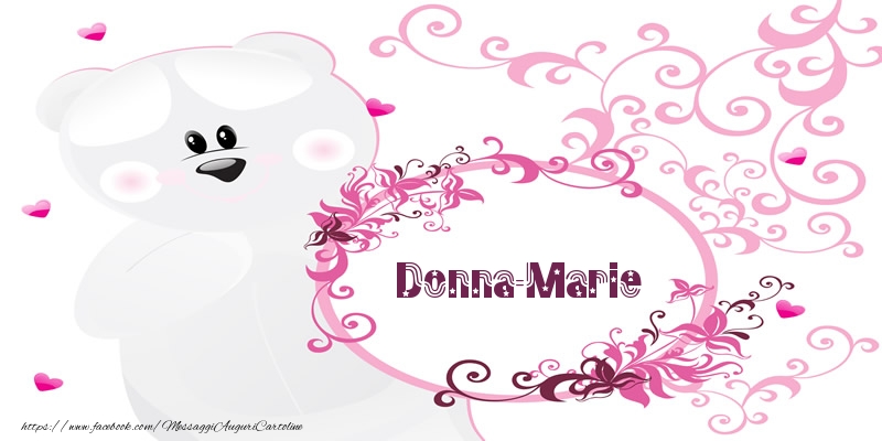 Cartoline d'amore - Fiori & Orsi | Donna-Marie Ti amo!
