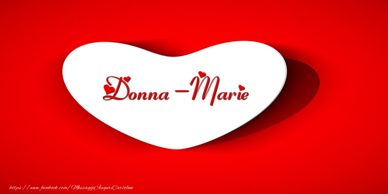Cartoline d'amore -  Donna-Marie nel cuore