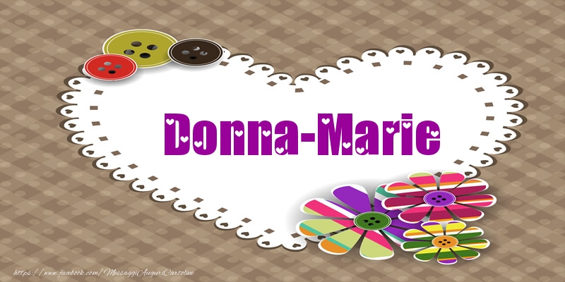 Cartoline d'amore - Donna-Marie nel cuore!