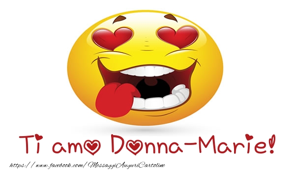 Cartoline d'amore - Cuore & Emoticons | Ti amo Donna-Marie!
