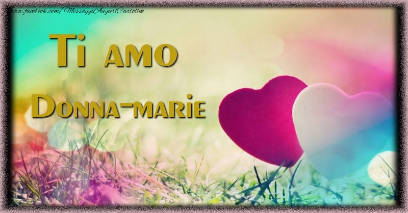 Cartoline d'amore - Cuore & Fiori | Ti amo Donna-Marie