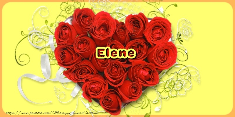 Cartoline d'amore - Cuore & Fiori & Rose | Elene