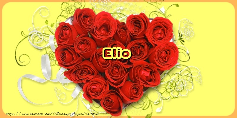 Cartoline d'amore - Cuore & Fiori & Rose | Elio