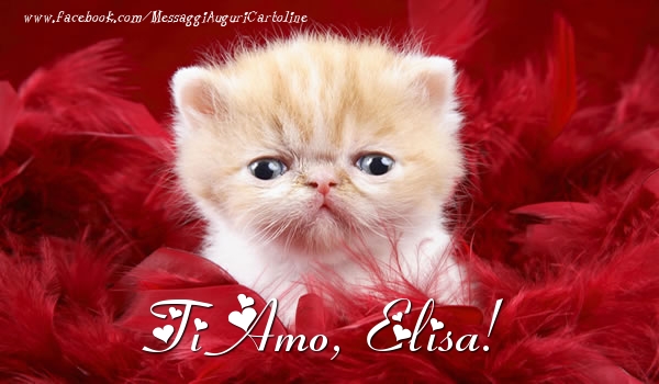 Cartoline d'amore - Animali | Ti amo, Elisa!