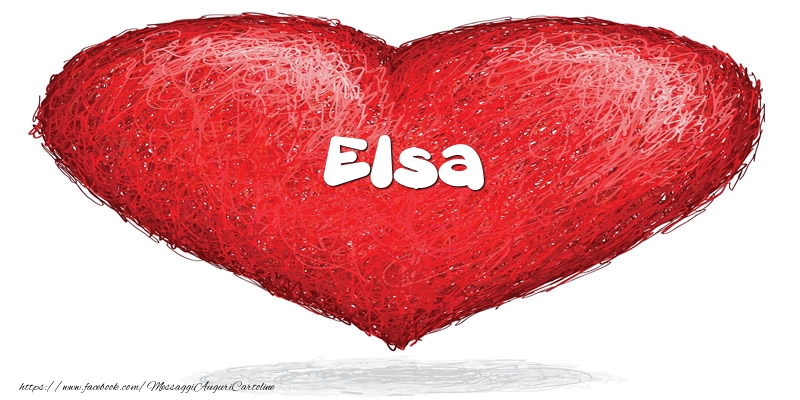 Cartoline d'amore -  Elsa nel cuore