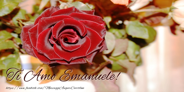 Cartoline d'amore - Rose | Ti amo Emanuele!