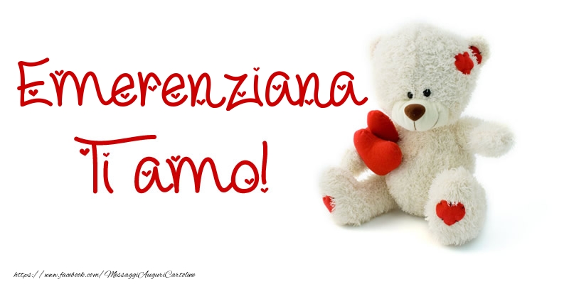 Cartoline d'amore - Animali & Animazione & Cuore & Orsi | Emerenziana Ti amo!