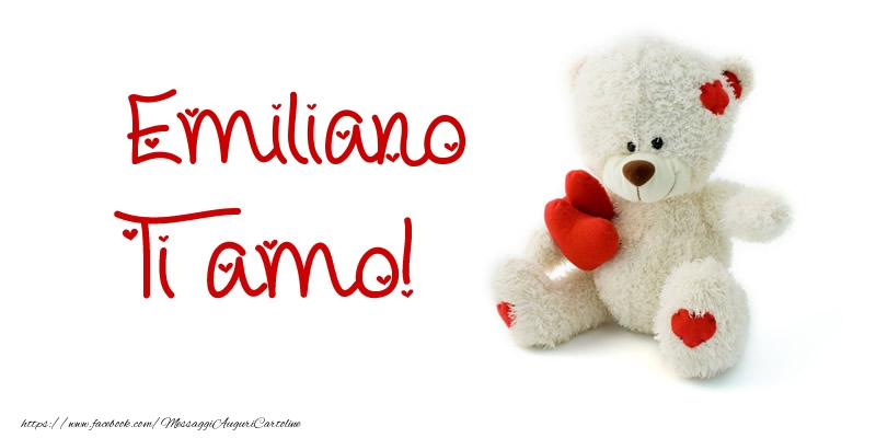 Cartoline d'amore - Animali & Animazione & Cuore & Orsi | Emiliano Ti amo!