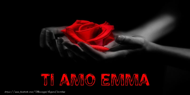 Cartoline d'amore - Rose | Ti Amo Emma