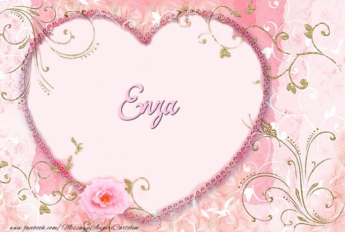 Cartoline d'amore - Cuore & Fiori | Enza