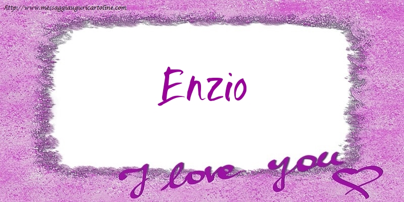 Cartoline d'amore - I love Enzio!