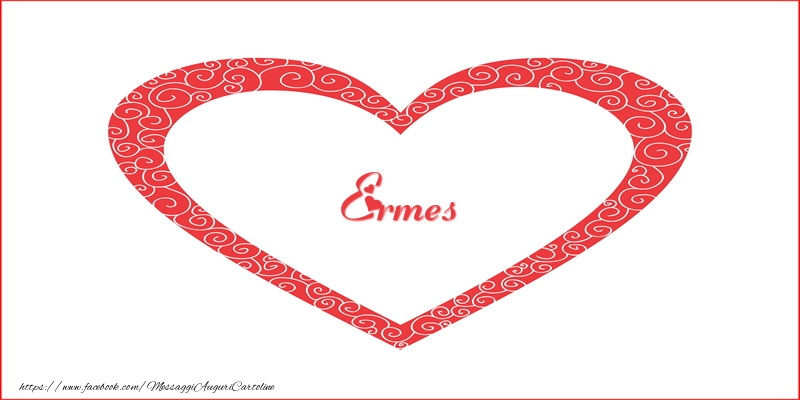 Cartoline d'amore -  Ermes | Nome nel Cuore