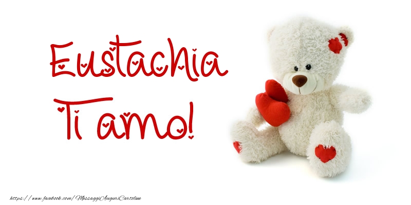 Cartoline d'amore - Animali & Animazione & Cuore & Orsi | Eustachia Ti amo!