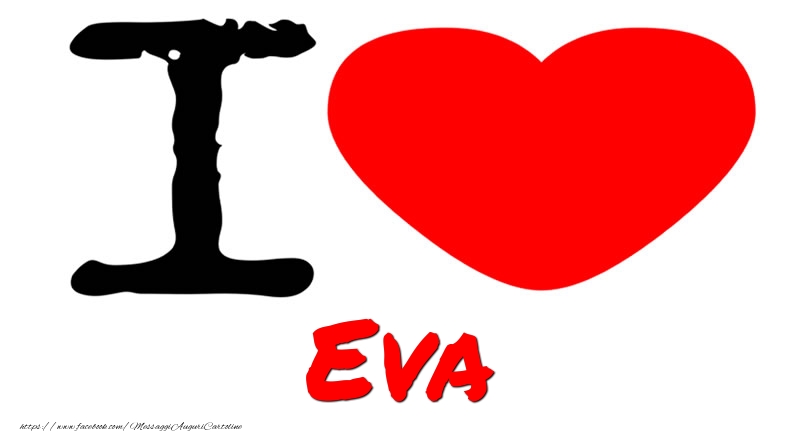 Cartoline d'amore - Cuore | I Love Eva