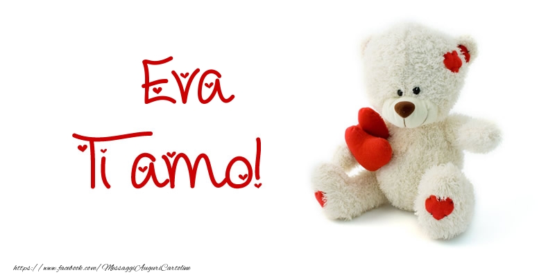 Cartoline d'amore - Eva Ti amo!