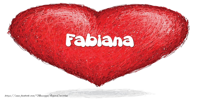 Cartoline d'amore -  Fabiana nel cuore